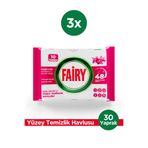 Fairy Çok Amaçlı Yüzey Temizlik Havlusu 10 Yaprak 3 Adet | Lilyum Çiçeği| Beyaz Sirke & Karbonat