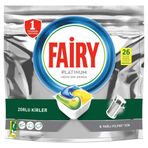 Fairy Platinum 26 Yıkama Bulaşık Makinesi Deterjanı Kapsülü Limon Kokulu, 26 Kapsül