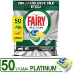 Fairy Platinum Bulaşık Makinesi Kapsülü Limon Kokulu 50 li