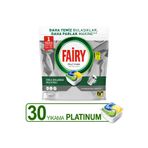 Fairy Platinum Hepsi Bir Arada Bulaşık Makinesi Tabletleri Limon, 30 Tablet