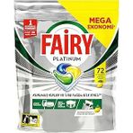 Fairy Platinum Limon 72 Tablet Bulaşık Makinesi Deterjanı