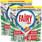 Fairy Platinum Plus 75 Li x 2 Bulaşık Makinesi Tableti İnatçı Kalıntıları Parçalama Özelliğiyle
