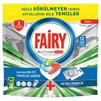 Fairy Platinum Plus Hepsi Bir Arada Bulaşık Makinesi Tabletleri, Ferah Bitki Esintisi, 12 Tablet