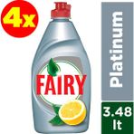 Fairy Platinum Sıvı Bulaşık Deterjanı Limon 870 ml 4'lü