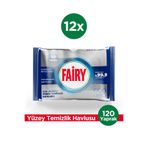 Fairy Platinum Yüzey Temizlik Havlusu 10 Yaprak 12 Adet | Beyaz Sirke & Karbonat