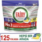 Fairy Proffesional Platinum Limon Kokulu Bulaşik Makinesi Deterjani Kapsül 125 Yikama