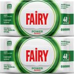Fairy Yüzey Temizlik Havlusu 100 Yaprak Aktif Oksijen - Beyaz Sirke - Karbonat (2 Li Set) 200 Yaprak