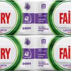 Fairy Yüzey Temizlik Havlusu 100 Yaprak Lavanta Yağlı - Beyaz Sirke - Karbonat (4 Lü Set) 400 Yaprak
