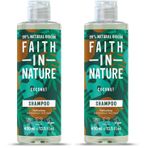 FAITH IN NATURE Coconut /%99 Doğal İçerikli Şampuan-Nemlendirici Hindistan Cevizi Normal&Kuruya Dönük Saçlar İçin (2 paketi)
