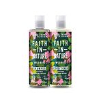 Faith In Nature Yabani Gül %99 Doğal Onarıcı 2x400 ml Saç Kremi ve Şampuan