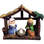 Faith Noel Doğum Sahnesi Beşik Heykelcik Seti Masa Süslemeleri (Yurt Dışından) - 1 Adet - 50×130×130mm