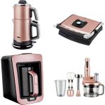Fakir 4 Parça Elektrikli Çeyiz Seti – Rose Gold Paslanmaz Çelik Su Isıtıcı, Kahve Makinesi, Blender ve Tost Makinesi