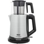 Fakir Glass N More Çay Makinesi Gri Metal Gövde 1L Cam Demlik Kapasitesi ile