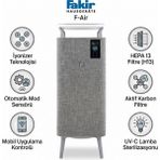 Fakir Gri Hava Temizleyici - Hepa 13 ve Aktif Karbon Filtre, Uv-C Lamba, Iyonizer, Wi-Fi Mobil Uygulama Kontrolü, Akıllı Hava Kalite Sensörü, Otomatik Mod, 4 Katmanlı Filtreleme ve Sessiz Çalışma