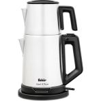 Fakir Gri Steel N More Çay Makinesi Inox Elektrikli Çaydanlık Çelik Resmi Distribütör Garantili 220 - 240 Volt
