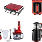 Fakir Mutfak Seti / Elektrikli Çeyiz Seti 4Lü Avantaj Plus Set Rogue/Mat Kırmızı