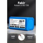 Fakir Robert Iı Rs 720 2600MAH Robot Süpürge Bataryası – Sertifikalı Güvenlik, Doğru Kapasite - 2600mAh Kapasite