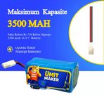 Fakir Robert Rs 720 Robot Süpürge 3500 mAh 14.4 V Batarya – Orjinal Uyumlu Uzun Ömürlü, Yüksek Performans Pil