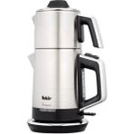 Fakir Temper Çay Makinesi Inox Renkli 1.1 lt Demlik ve 1.7 lt Su Isıtıcı Kapasitesiyle Hızlı Demleme