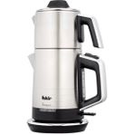 Fakir Temper Inox Gri Çay Makinesi 1 L Demlik ve 1,7 L Su Isıtıcı Kapasitesi ile Hızlı Demleme