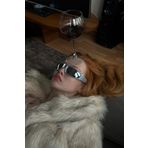 Falan Eyewear Mars Gri Aynalı Kadın Rave Güneş Gözlüğü