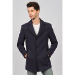 Falca Falcan Erkek Yün Kaban 5310543 Lacivert - 48