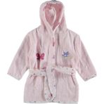 Falcomini Kız Erkek Bebek Çocuk Pamuklu Bornoz - Pembe - 0 - 1 Yaş