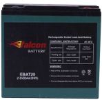 Falcon Elektrikli Akü 12-V 20 Ahr-Akü Orijinal