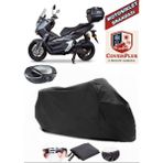 Falcon T-Rex 188 Branda Siyah Arka Çanta Uyumlu(Topcase) Motosiket Brandası Motor Örtüsü Çadır Su Geçirmez Motosiklet Kılıfı Motor Brandası,lastikli,taşıma Torbalı