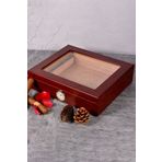 Falconetti RC06KR Kırmızı Camlı Humidor Puro Kutusu