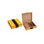 Falconetti RC60 Sarı Karbon Fiber Humidor Puro Kutusu
