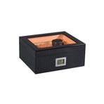 Falconetti RD06X Karbon Fiber Camlı Dijital Humidor Puro Kutusu