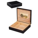 Falconetti RD28 Mat Siyah Sedir Ağacı Humidor Puro Kutusu