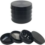 Falconetti Siyah 52MM. 4 Katlı Grinder Herbal Öğütücüsü Parçalayıcı RB84SY