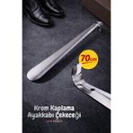 FALEYSA 70 Cm Krom Kaplama Çekecek, Metal Ayakkabı Çekeceği Kerata 1 Adet Uzun Ömürlü