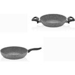 Falez 26 cm Granit Tava ve 20 cm Granit Sahan Seti