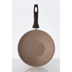 Falez 3021 Creamy Granitec 28 cm Wok Tava
