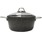 Falez Adachefs 24 Cm Black Line Granit Döküm Derin Tencere