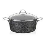 Falez Black Line 22 cm Derin Granit Tencere