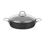 Falez Black Line 30 cm Siyah Granit Döküm Karnıyarık Tencere
