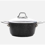 Falez Black Line Granit Döküm 24 Cm Derin Tencere Gri