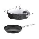 Falez Black Line Granit Döküm 26 cm Kısa Tencere