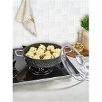 FALEZ Black Line Granit Karnıyarık Tencere 24 Cm siyah 24 cm