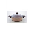 Falez Cre 3015 Creamy Granitec 30 Cm Basık Kısa Granit Tencere