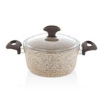 Falez Creamy 22 cm Alüminyum Derin Tencere