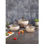 Falez Creamy 6 Parca Guvec Mıdı Set