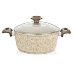 Falez Creamy Granit 22 cm Karnıyarık Tencere