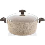 Falez Creamy Granit 28 cm Derin Tencere