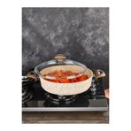 FALEZ Creamy Granit Karnıyarık Tencere 32 Cm kahverengi 32 cm