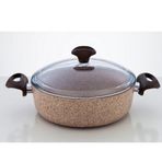 Falez Creamy Granitec 28 cm Kısa Granit Tencere
